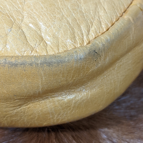 Lamarthe Tan Leather Crossbody Saddlebag Purse - Picture 7 of 12